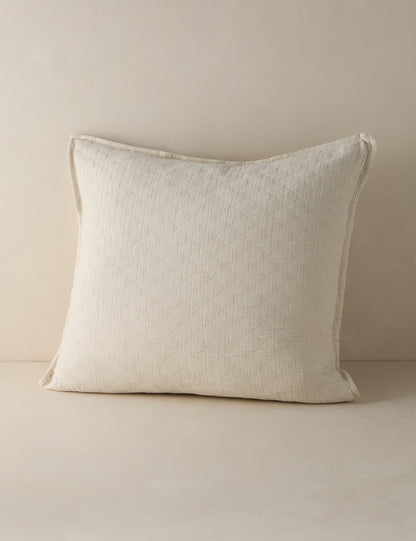 Ojai Cotton Matelasse Euro Sham by Pom Pom at Home