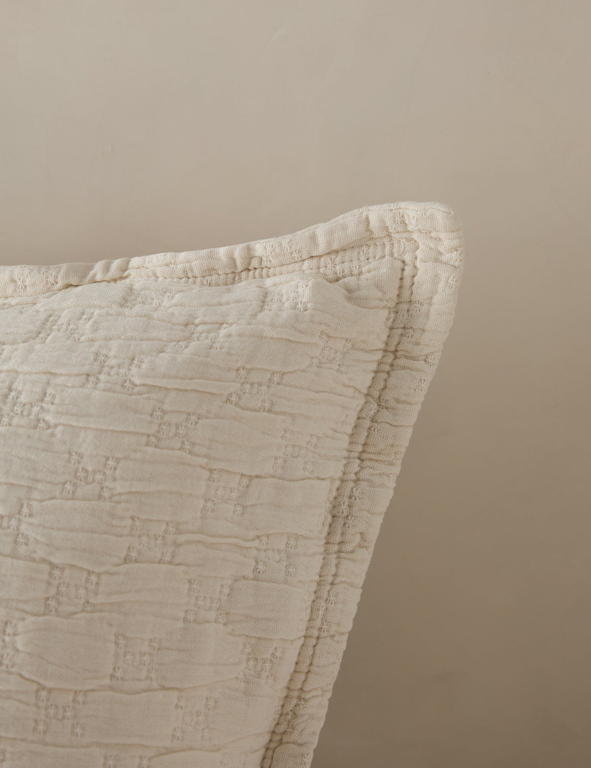 Ojai Cotton Matelasse Euro Sham by Pom Pom at Home