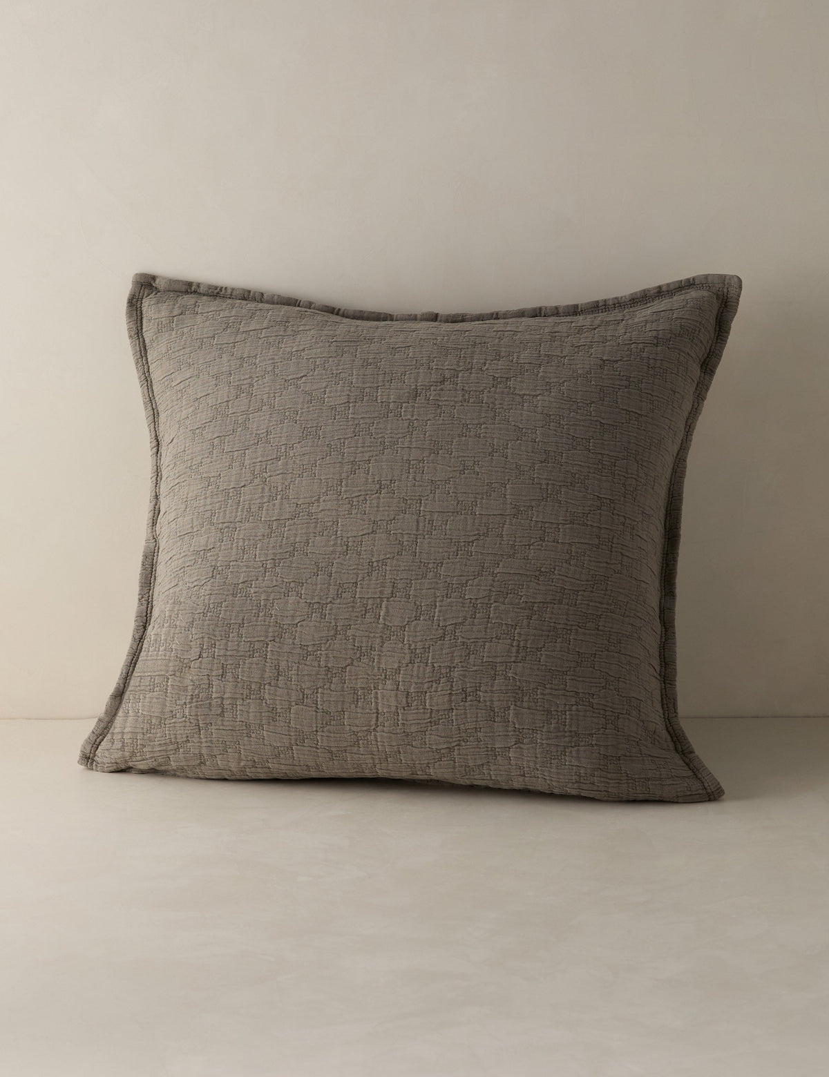 Ojai Cotton Matelasse Euro Sham by Pom Pom at Home