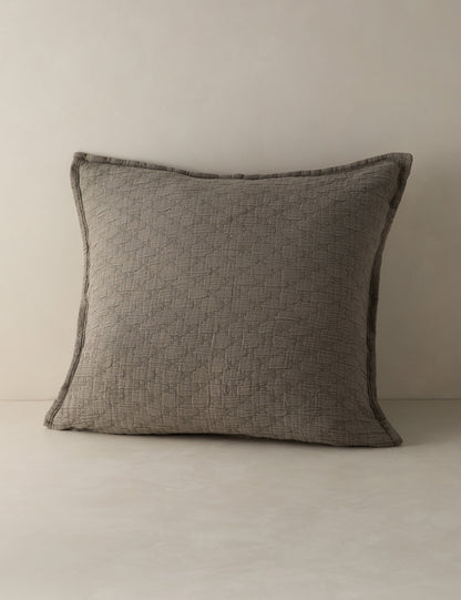 Ojai Cotton Matelasse Euro Sham by Pom Pom at Home