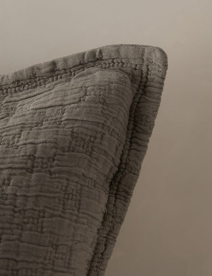 Ojai Cotton Matelasse Euro Sham by Pom Pom at Home