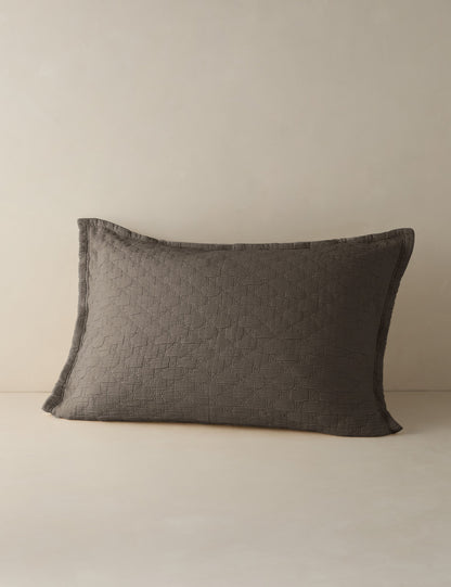 Ojai Cotton Matelassé Sham by Pom Pom at Home