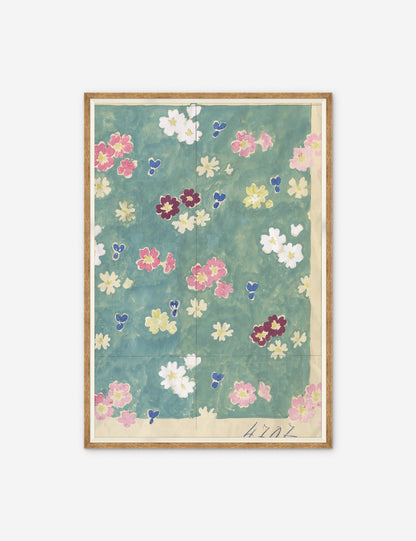 Flower Field Diptych Print by Paule Marrot