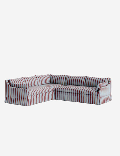 Portola Luxe Depth Pleated Corner Sectional Sofa