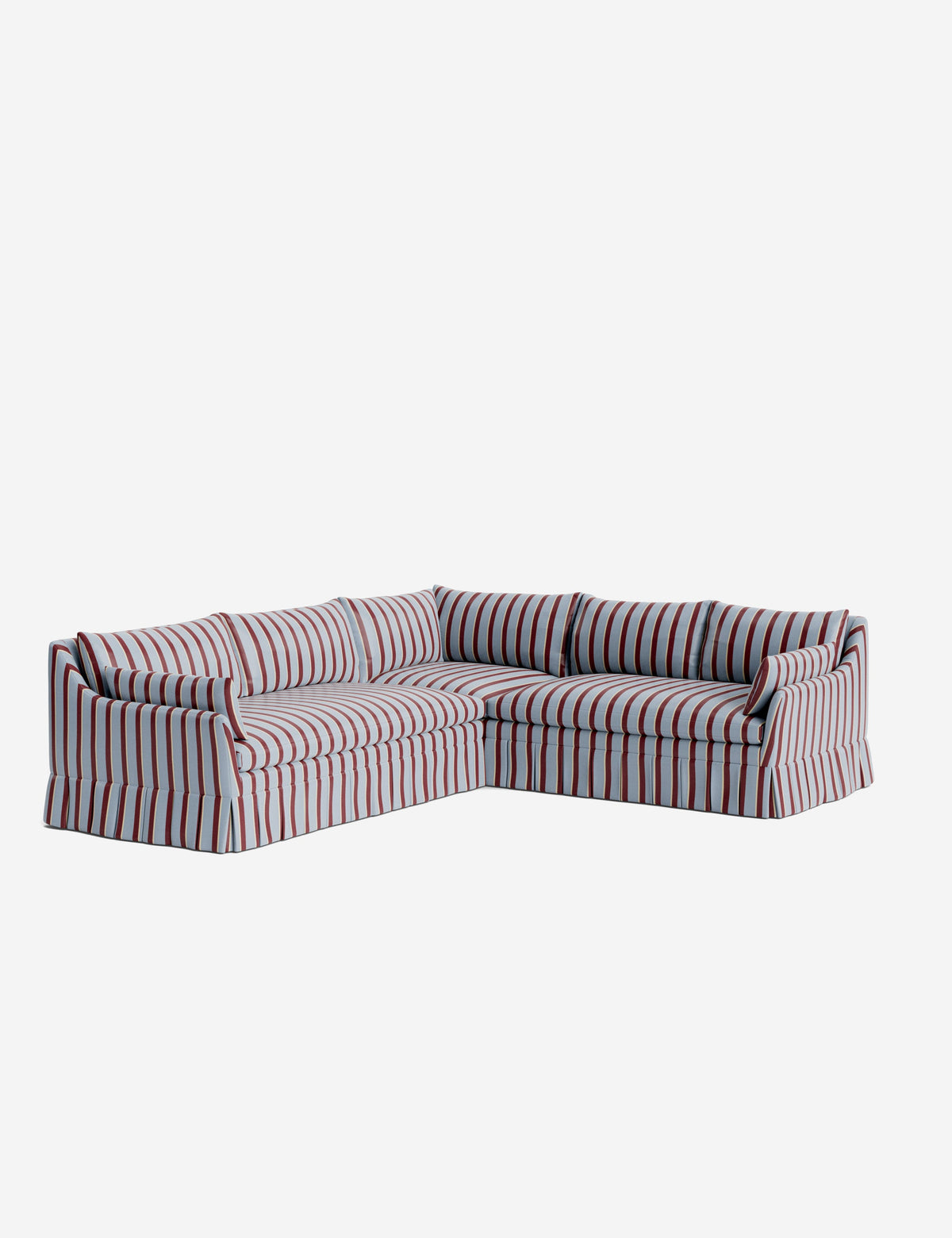 Portola Luxe Depth Pleated Corner Sectional Sofa