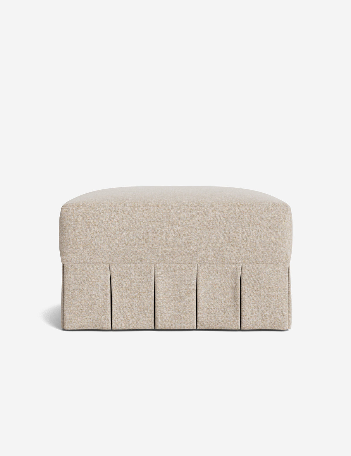 Portola Pleated Ottoman