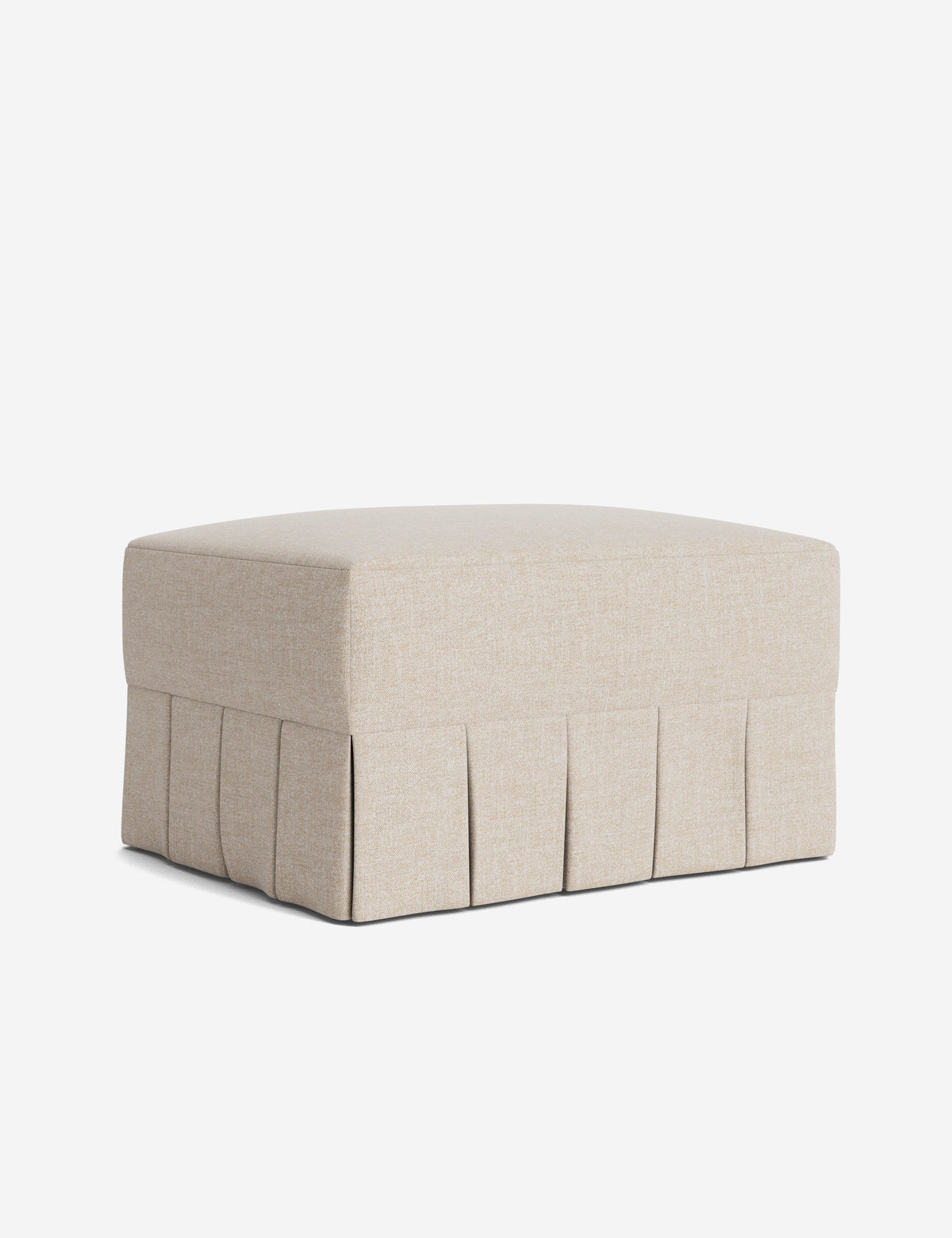 Portola Pleated Ottoman