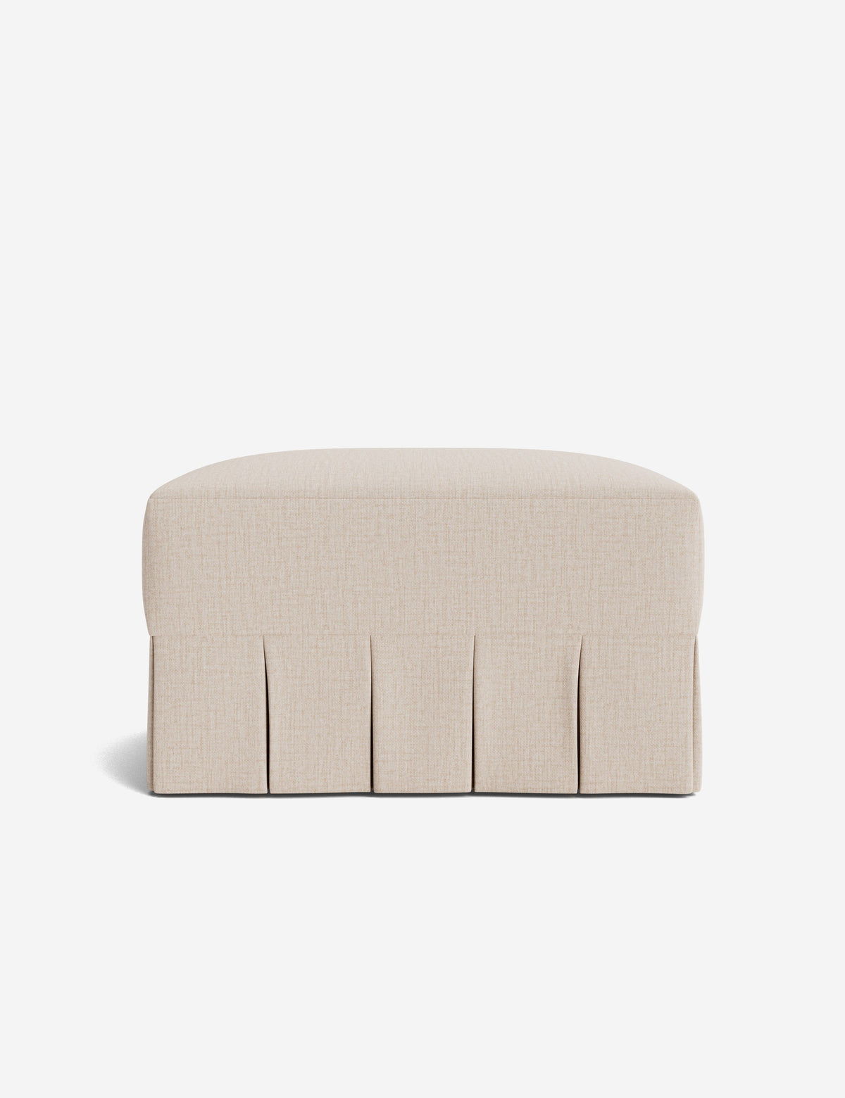 Portola Pleated Ottoman