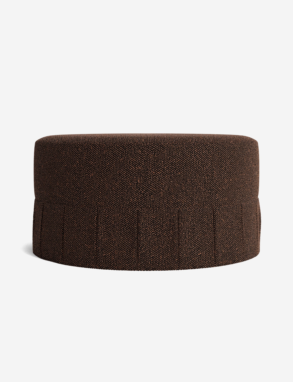 Portola Pleated Round Ottoman