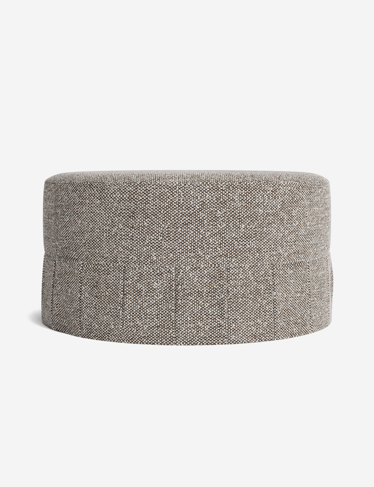 Portola Pleated Round Ottoman