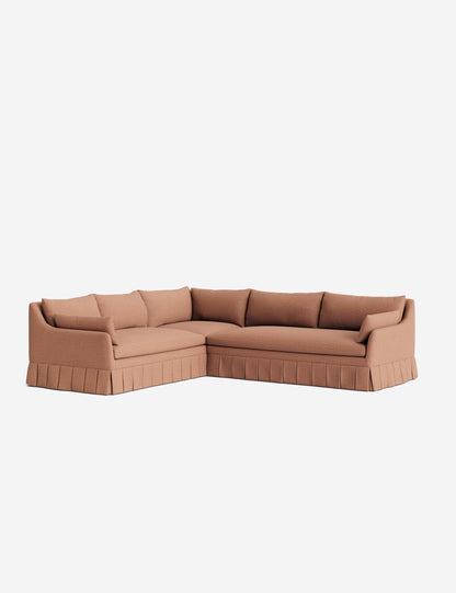Portola Luxe Depth Pleated Corner Sectional Sofa