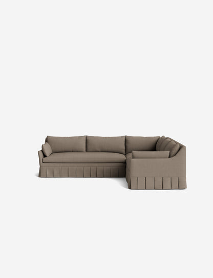 Portola Luxe Depth Pleated Corner Sectional Sofa