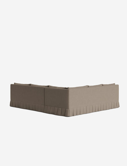 Portola Luxe Depth Pleated Corner Sectional Sofa