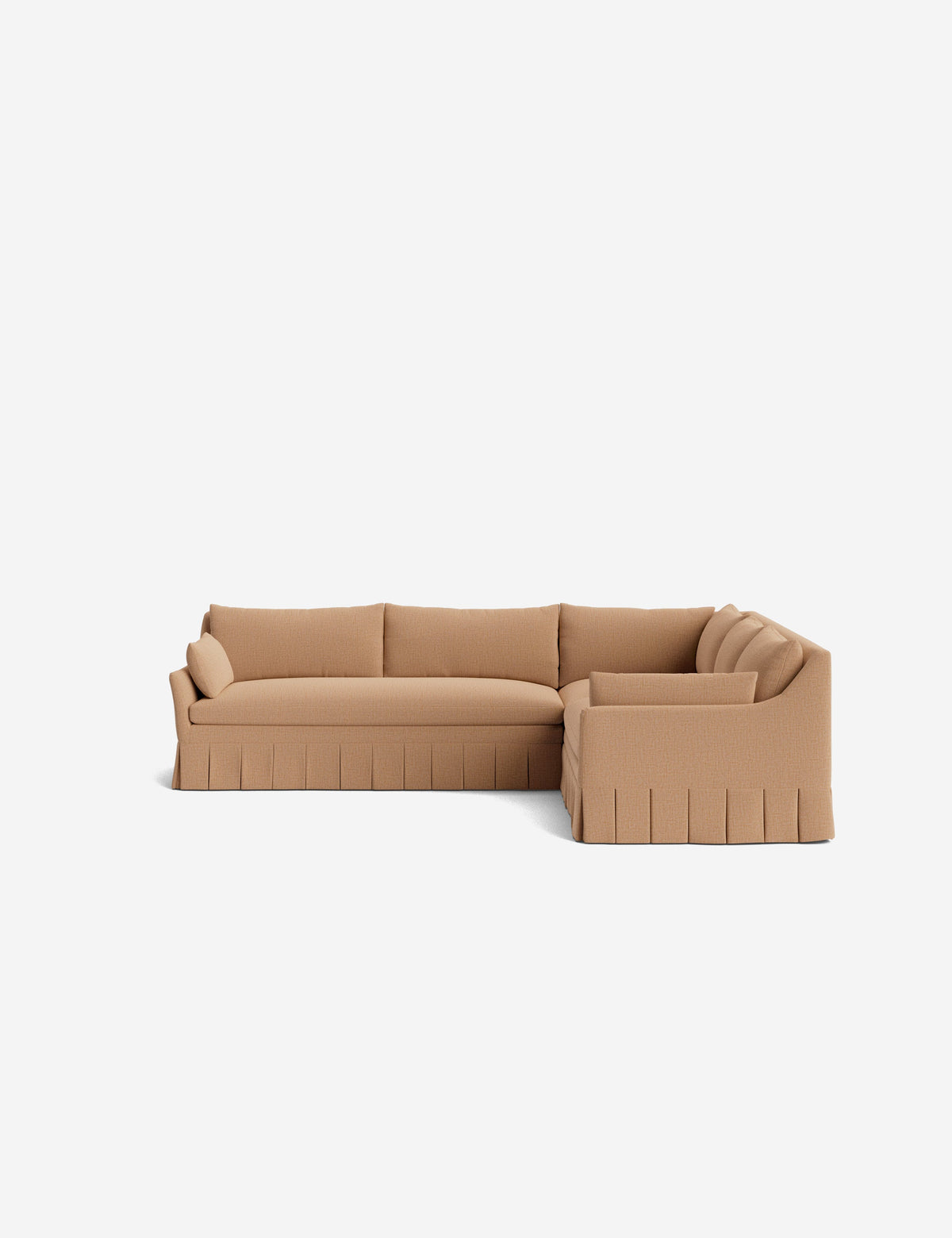 Portola Luxe Depth Pleated Corner Sectional Sofa