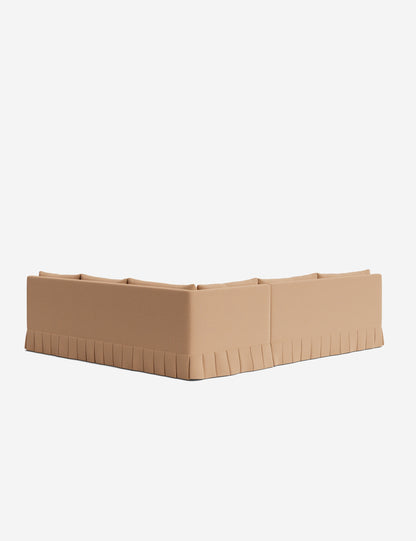 Portola Luxe Depth Pleated Corner Sectional Sofa