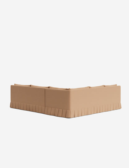 Portola Luxe Depth Pleated Corner Sectional Sofa