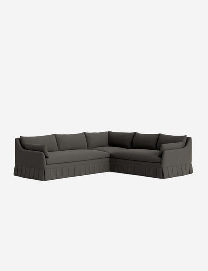 Portola Luxe Depth Pleated Corner Sectional Sofa