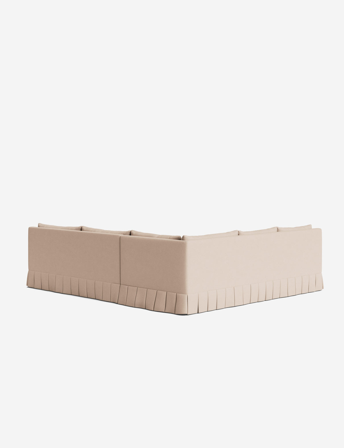 Portola Luxe Depth Pleated Corner Sectional Sofa