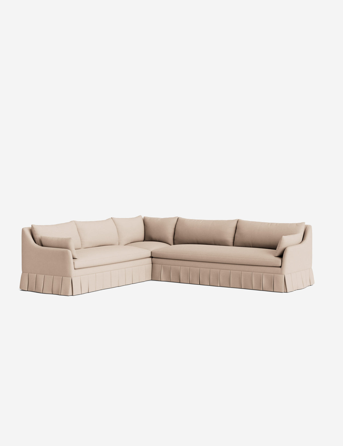 Portola Pleated Sectional Sofa