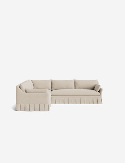 Portola Luxe Depth Pleated Corner Sectional Sofa
