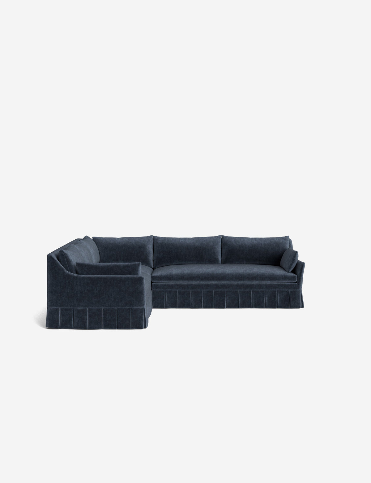 Portola Luxe Depth Pleated Corner Sectional Sofa