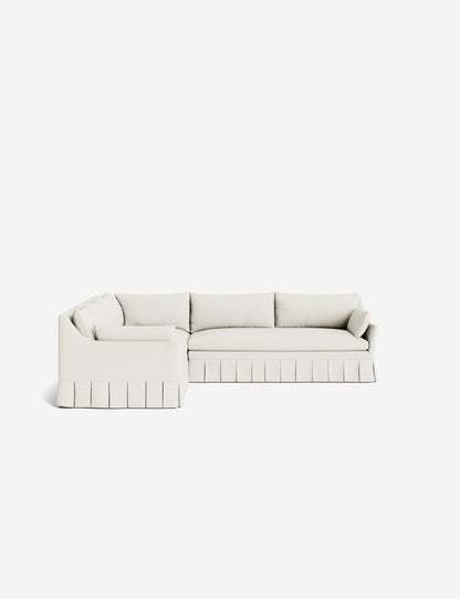 Portola Luxe Depth Pleated Corner Sectional Sofa