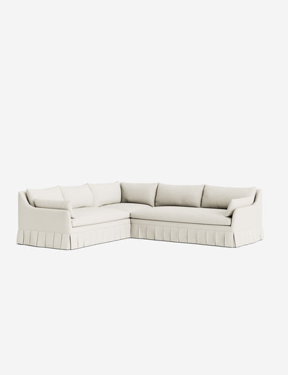 Portola Luxe Depth Pleated Corner Sectional Sofa