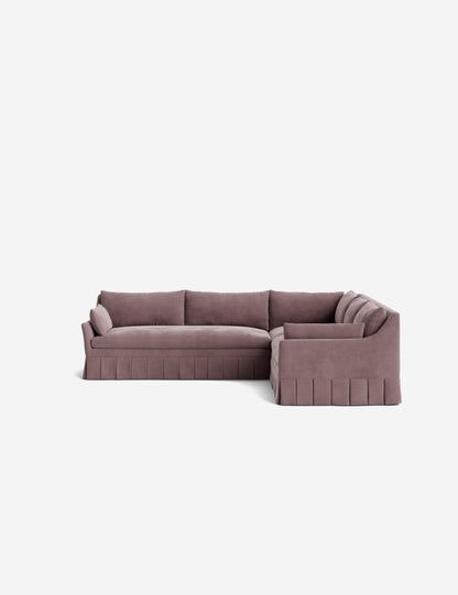 Portola Luxe Depth Pleated Corner Sectional Sofa