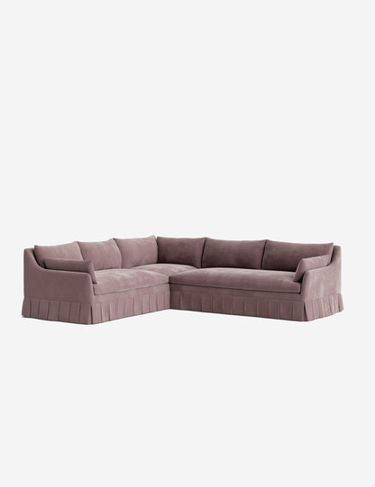 Portola Luxe Depth Pleated Corner Sectional Sofa