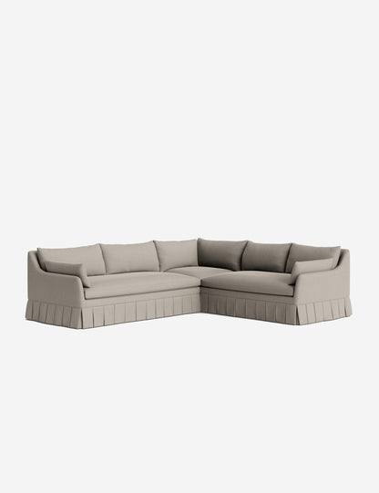 Portola Luxe Depth Pleated Corner Sectional Sofa