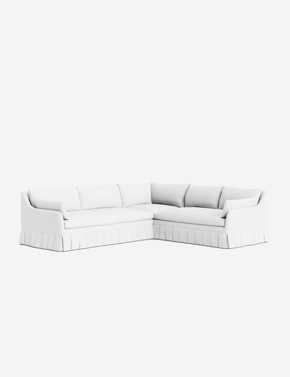 Portola Luxe Depth Pleated Corner Sectional Sofa
