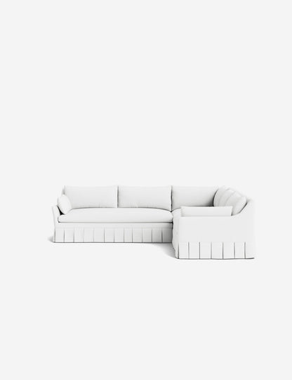 Portola Luxe Depth Pleated Corner Sectional Sofa
