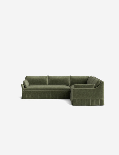Portola Luxe Depth Pleated Corner Sectional Sofa
