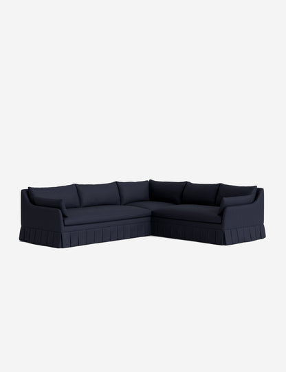 Portola Luxe Depth Pleated Corner Sectional Sofa