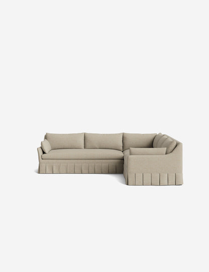 Portola Luxe Depth Pleated Corner Sectional Sofa
