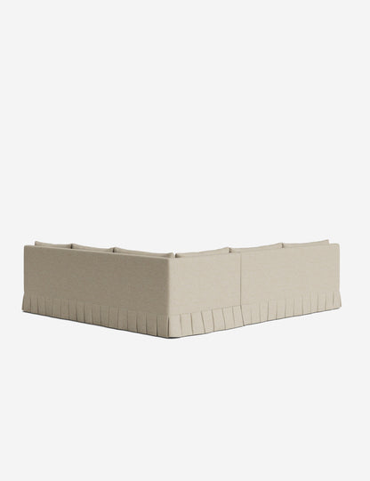 Portola Luxe Depth Pleated Corner Sectional Sofa