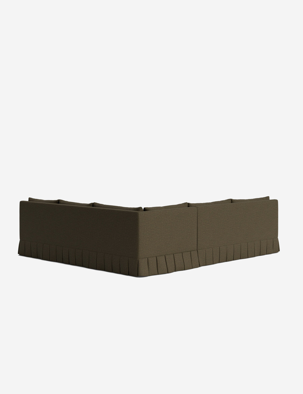 Portola Luxe Depth Pleated Corner Sectional Sofa
