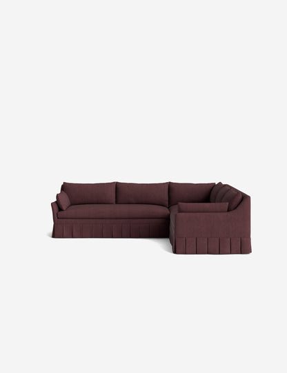 Portola Luxe Depth Pleated Corner Sectional Sofa