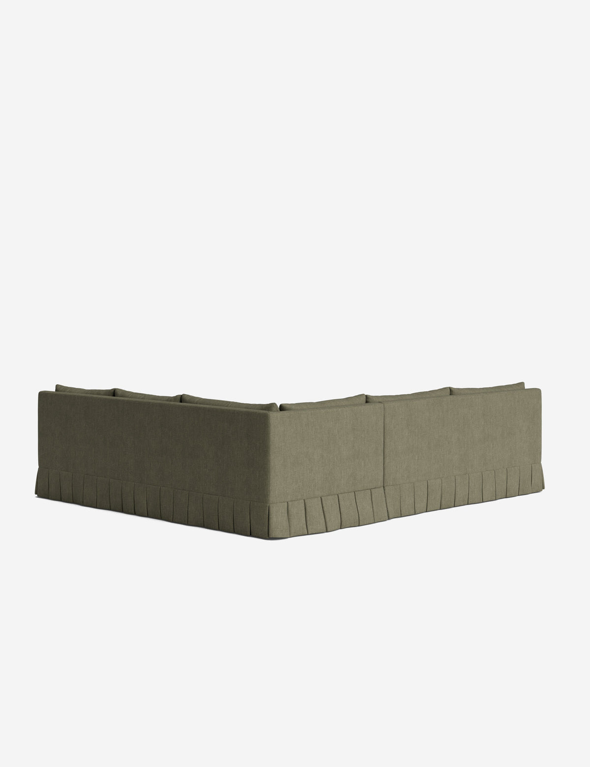 Portola Luxe Depth Pleated Corner Sectional Sofa