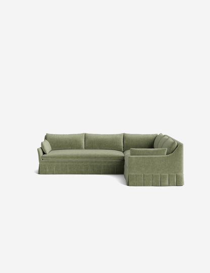 Portola Luxe Depth Pleated Corner Sectional Sofa