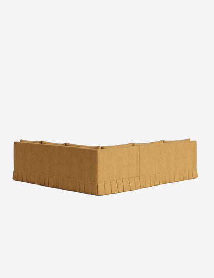 Portola Luxe Depth Pleated Corner Sectional Sofa