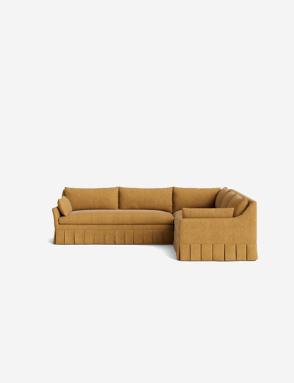 Portola Luxe Depth Pleated Corner Sectional Sofa