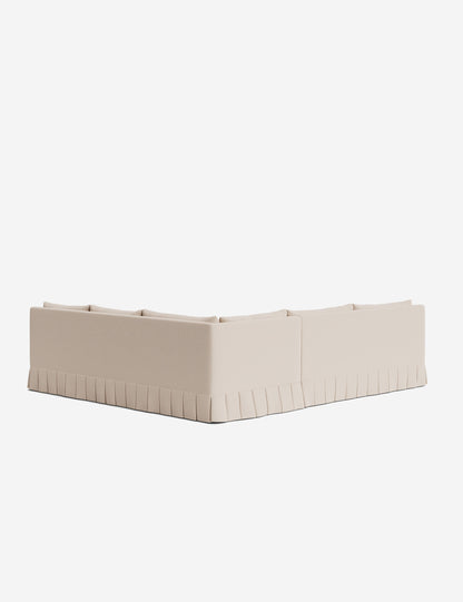 Portola Luxe Depth Pleated Corner Sectional Sofa