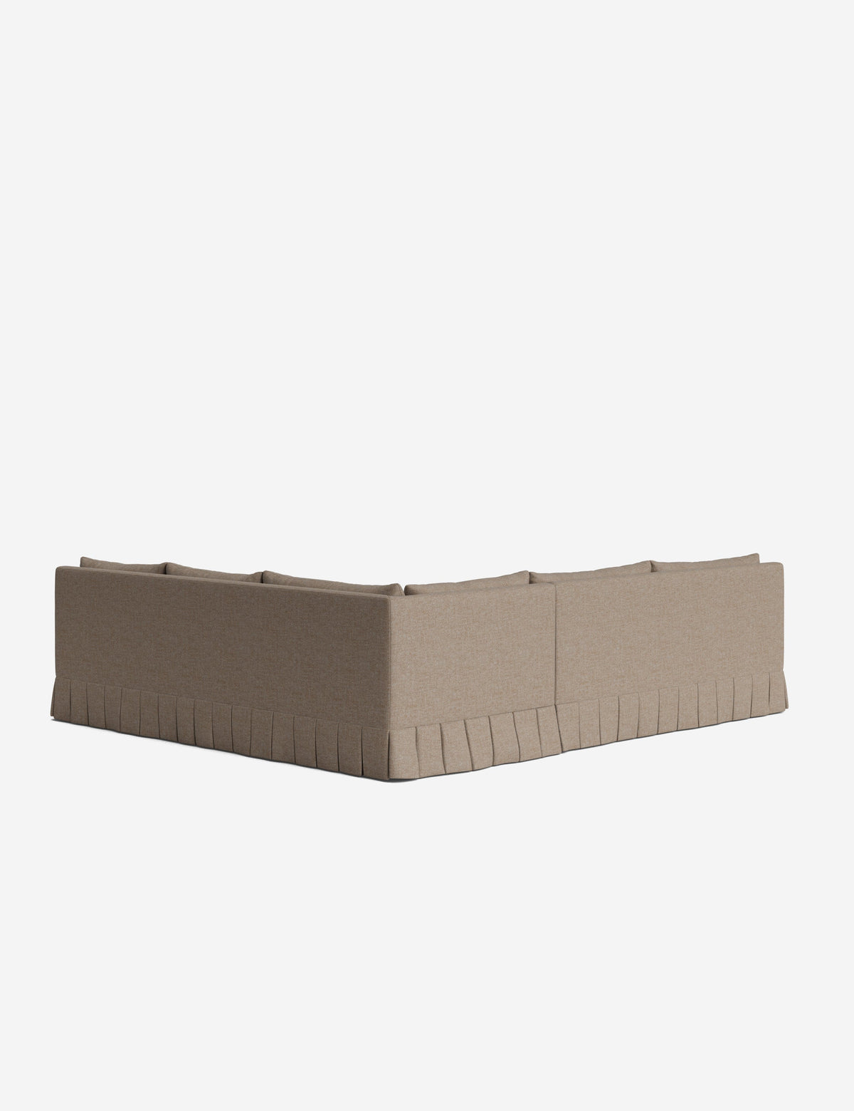 Portola Luxe Depth Pleated Corner Sectional Sofa