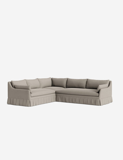Portola Luxe Depth Pleated Corner Sectional Sofa