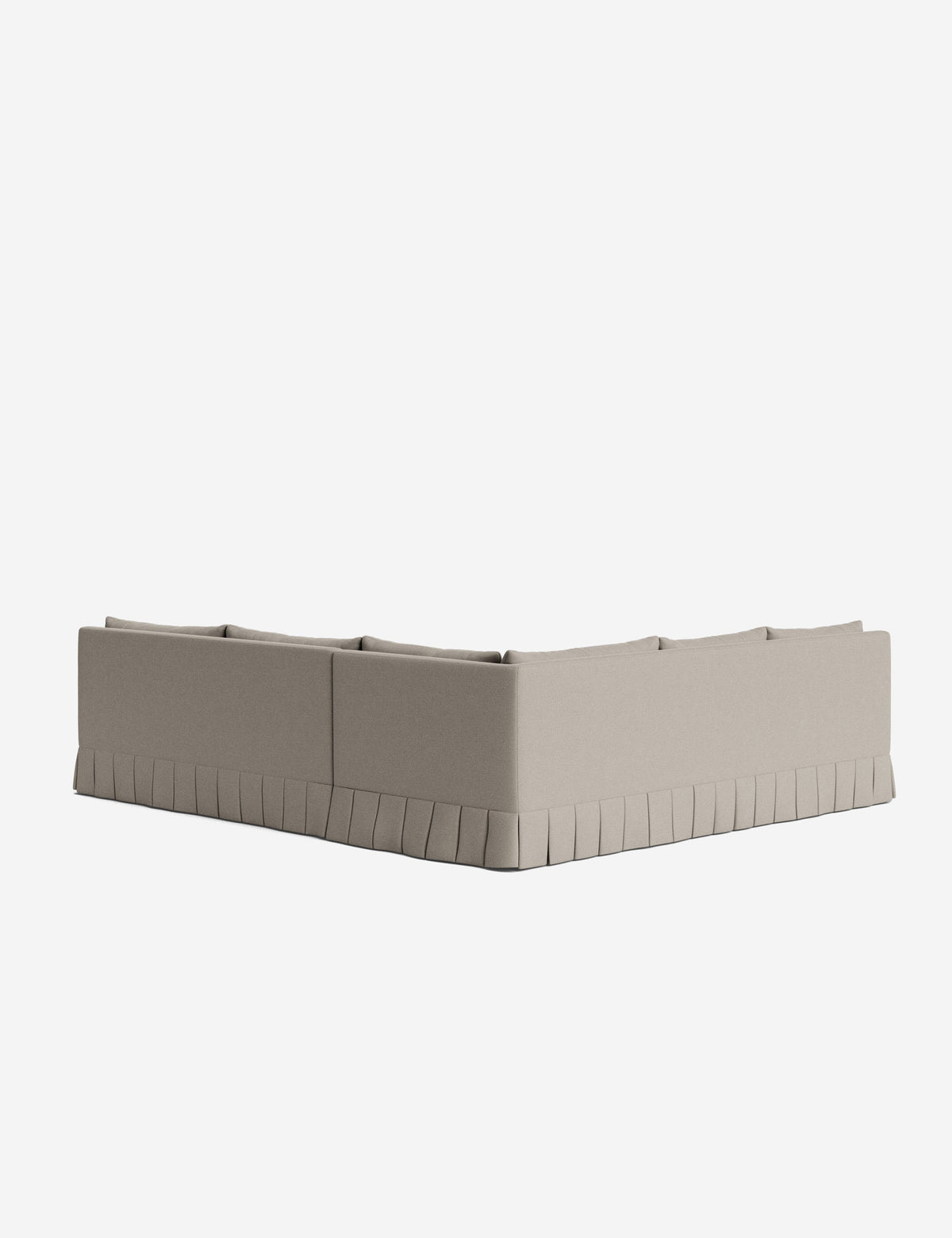 Portola Luxe Depth Pleated Corner Sectional Sofa