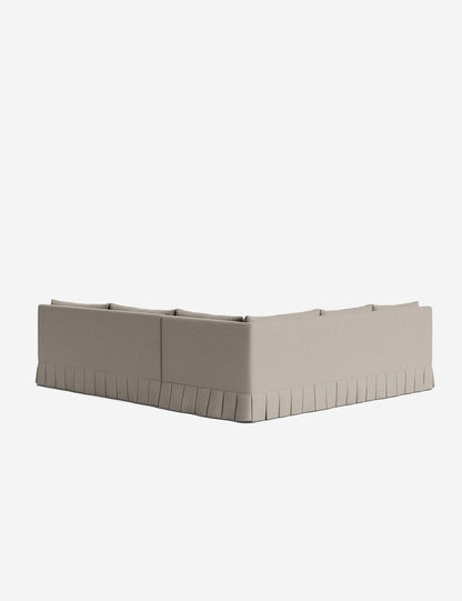Portola Luxe Depth Pleated Corner Sectional Sofa