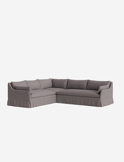 Portola Luxe Depth Pleated Corner Sectional Sofa