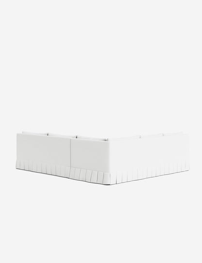 Portola Luxe Depth Pleated Corner Sectional Sofa