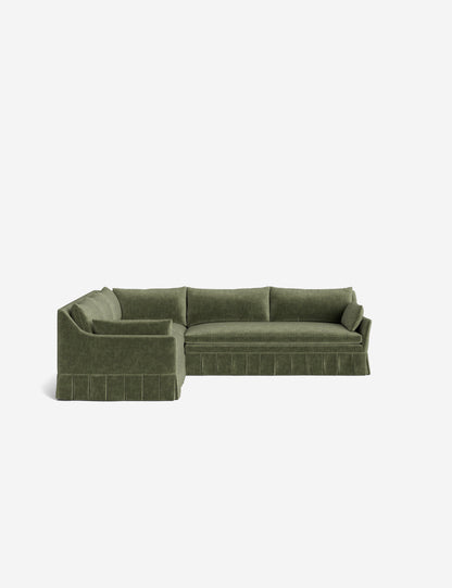 Portola Luxe Depth Pleated Corner Sectional Sofa